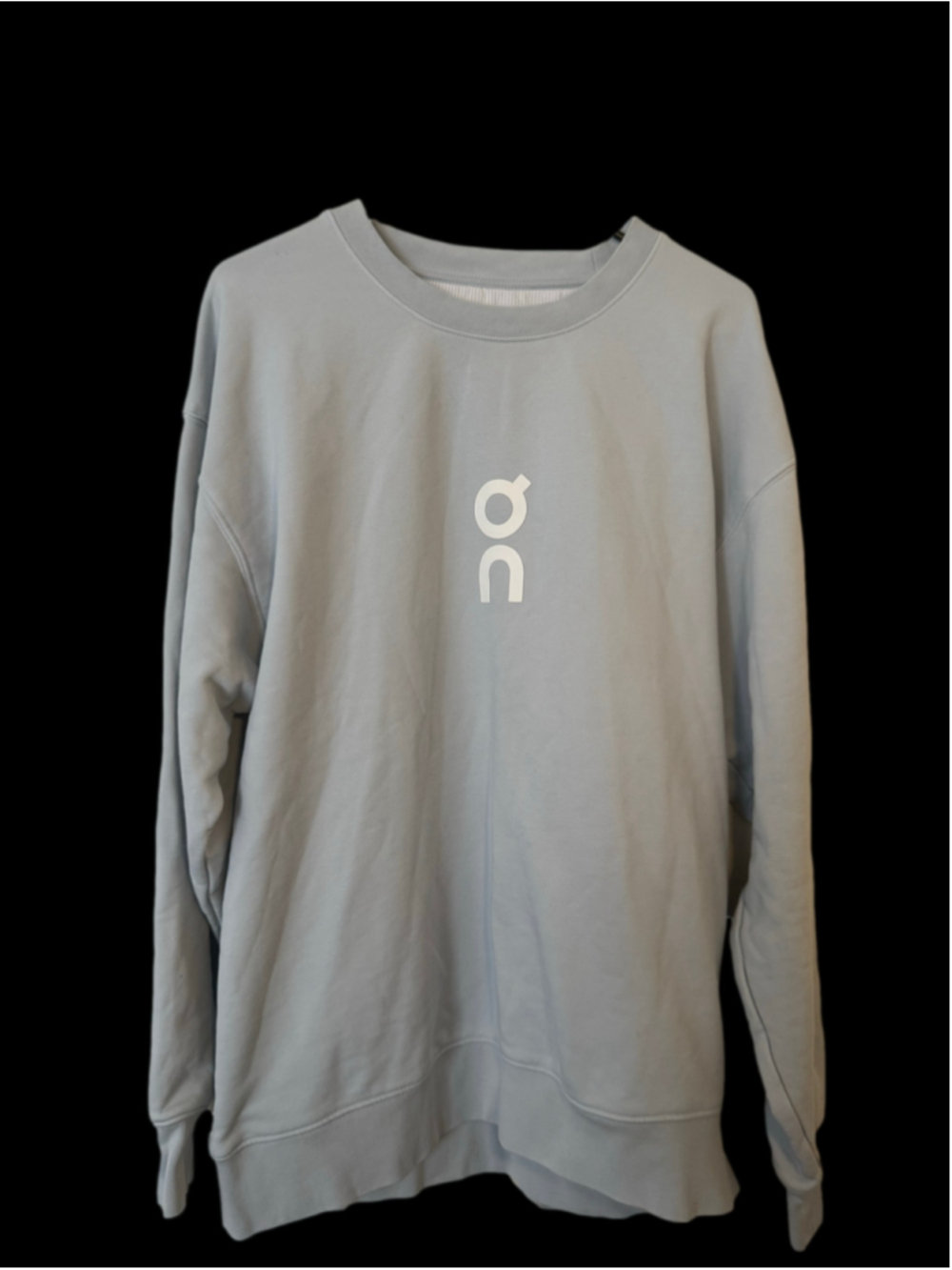 Men's On Running Club Crew Sweatshirt Size Large - Light Blue